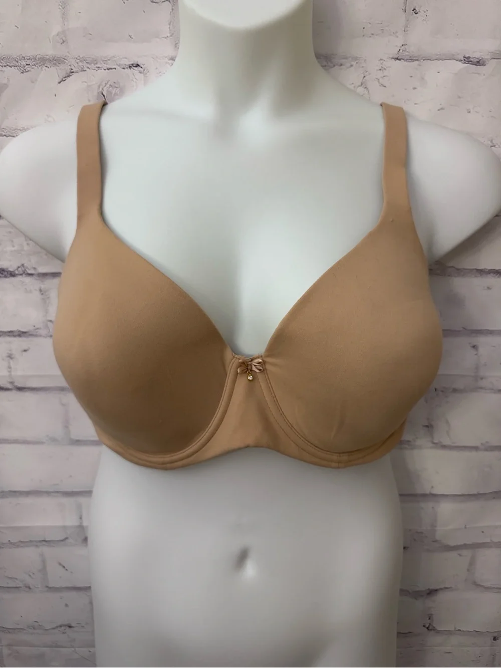 Soma Bra Size 42D Embraceable Full Coverage Underwire Lined Soft‎ Tan New Flawed